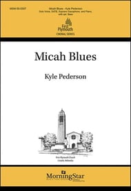 Micah Blues SATB choral sheet music cover Thumbnail